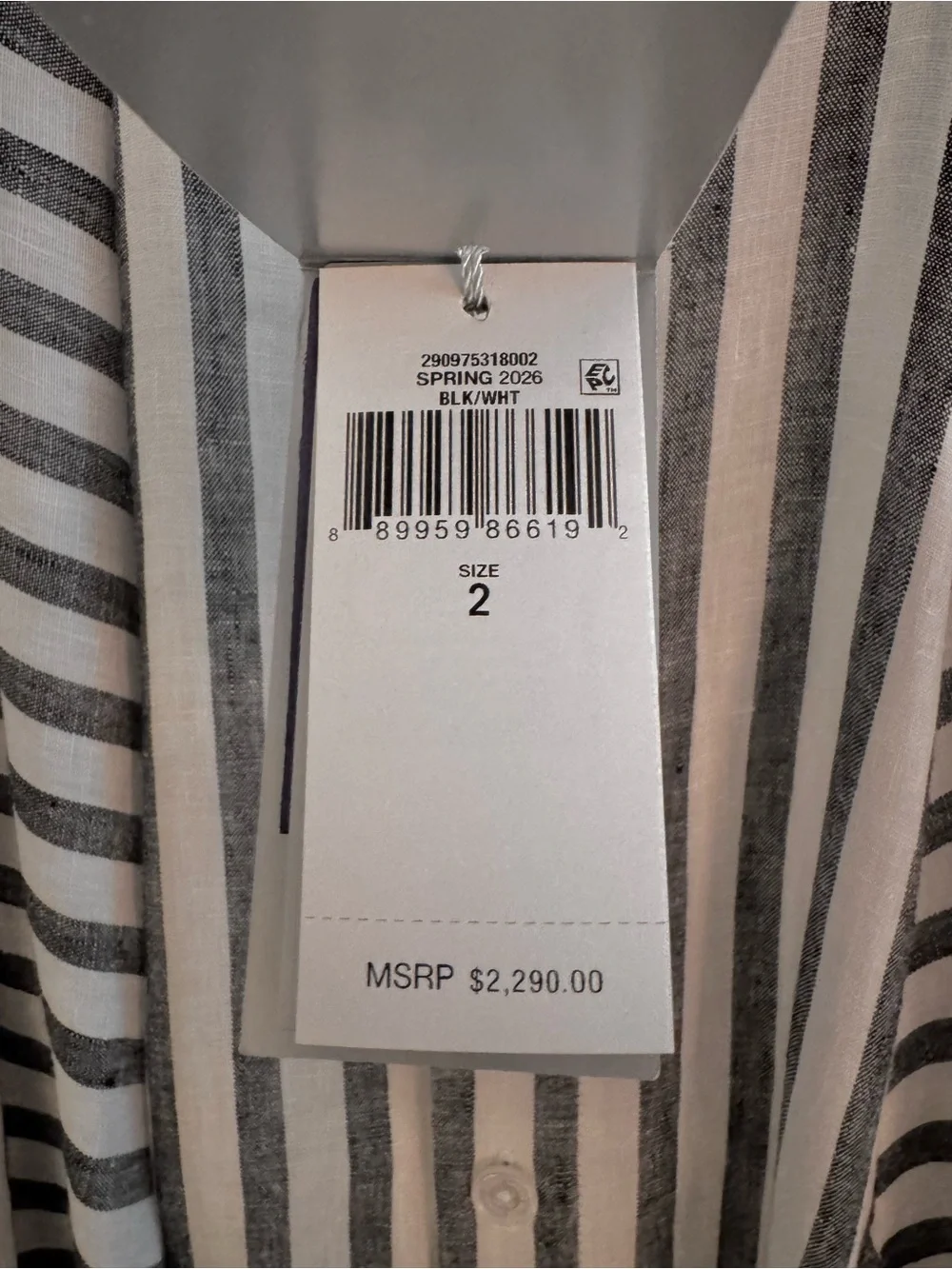 Ralph Lauren Collection Shamus Striped Linen Maxiskirt - Picture 6 of 12